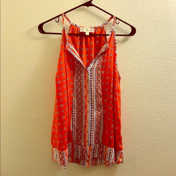 Pink Republic Tops - Red Boho Tank Top Pink Republic Tops - Red Boho Tank Top